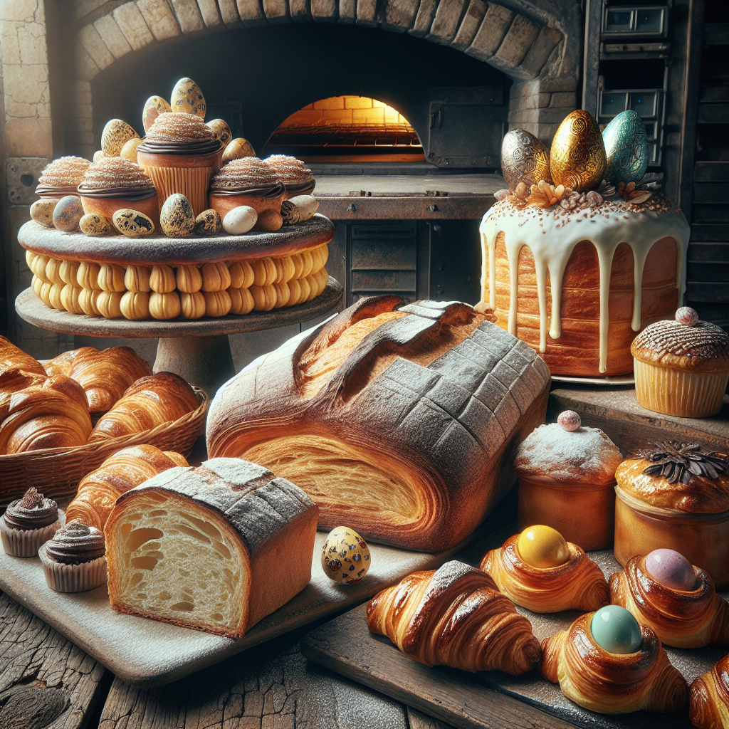 Deliciosos panes y dulces artesanales en una rústica panadería
